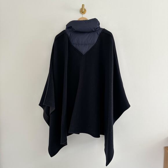 Chloé Quilted Shell-Paneled Wool-Blend Poncho Coat - Picture 6 of 11